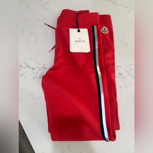 Moncler Red Men’s Joggers Sweatpants Activewear Size Large NWT Track Pants